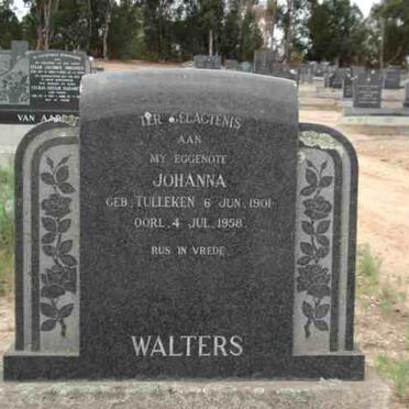 WALTERS Johanna nee TULLEKEN 1901-1958