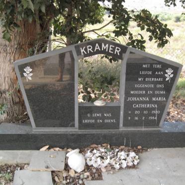 KRAMER Johanna Maria Catherina 1920-1984