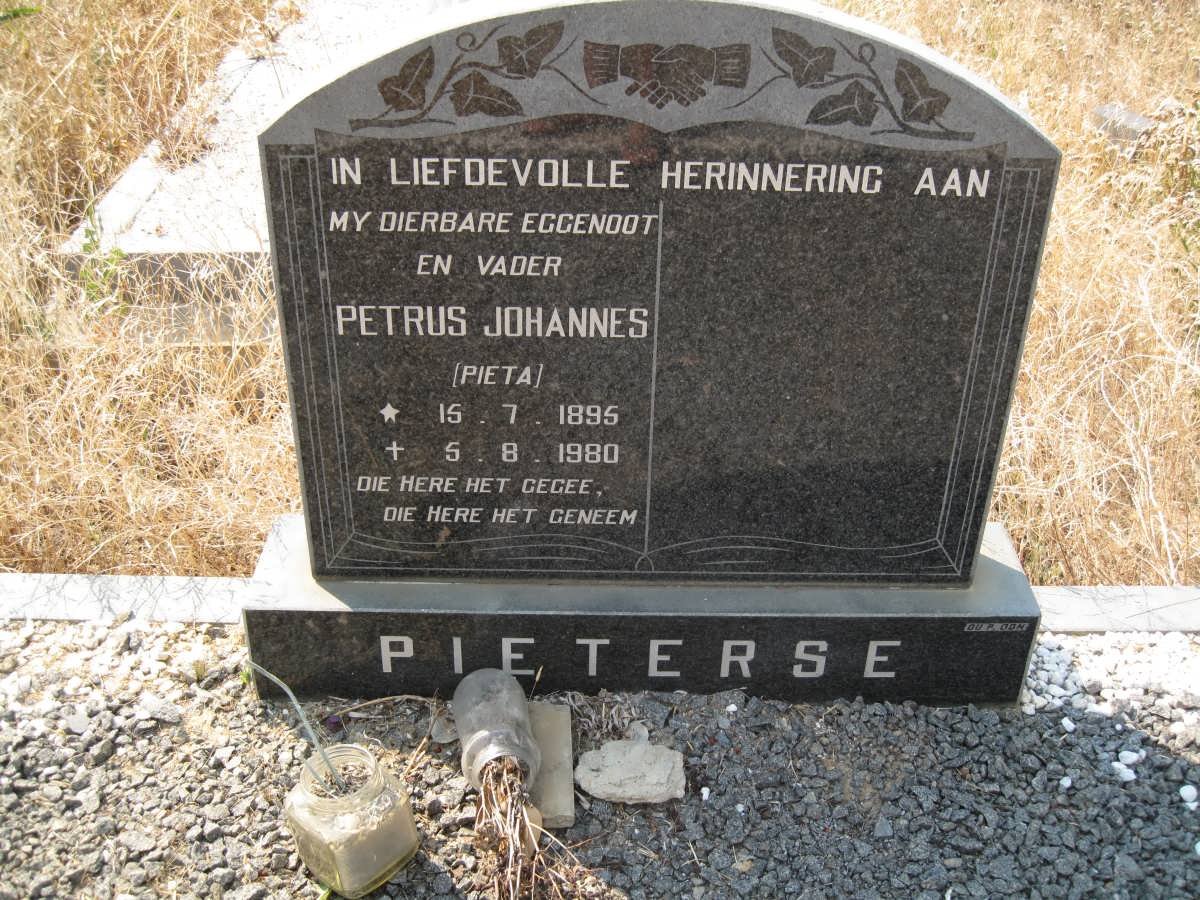 PIETERSE Petrus Johannes 1895-1980