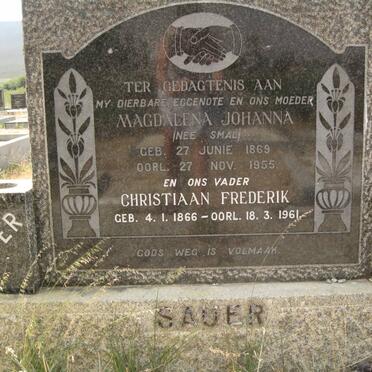 SAUER Christiaan Frederik 1866-1961 &amp; Magdalena Johanna SMAL 1869-1955