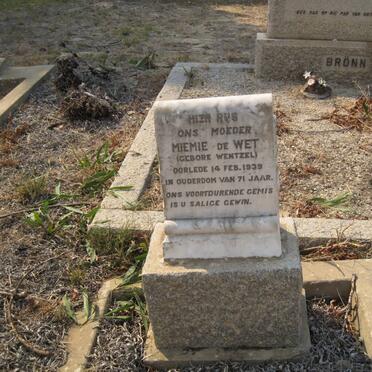 WET Miemie, de nee WENTZEL -1939