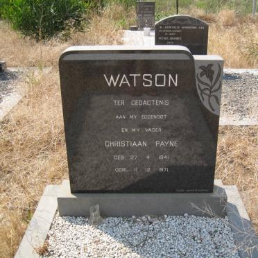 WATSON Christiaan Payne 1941-1971
