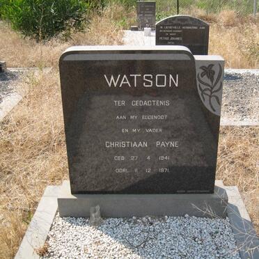 WATSON Christiaan Payne 1941-1971
