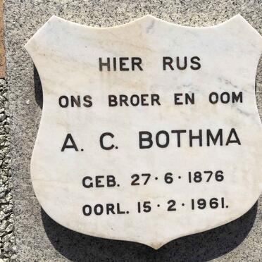 BOTHMA A.C. 1876-1961