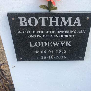 BOTHMA Lodewyk 1948-2016