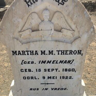 THERON Martha M.M. nee IMMELMAN 1860-1922
