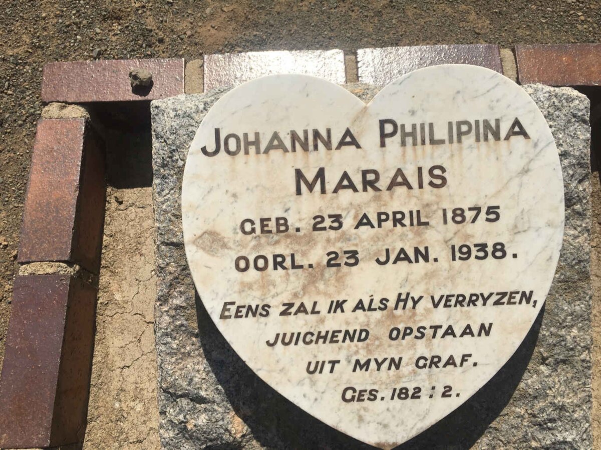MARAIS Johanna Philipina 1875-1938