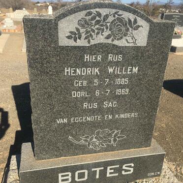 BOTES Hendrik Willem 1885-1969