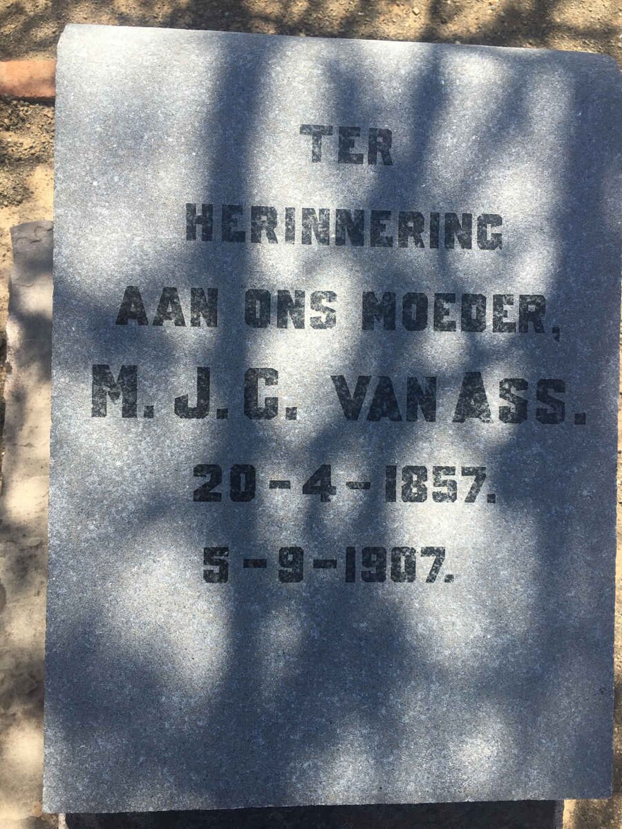 ASS M.J.C., van 1857-1907