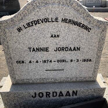 JORDAAN Tannie 1874-1958