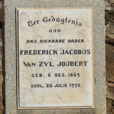 JOUBERT Frederick Jacobus van Zyl 1865-1932