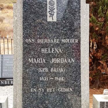 JORDAAN Helena Maria nee BRINK 1871-1944