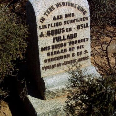 Western Cape, MONTAGU district, Sanbona Game Reserve, Belair 13, Koegat, farm cemetery