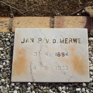 MERWE Jan P., v.d. 1884-1973