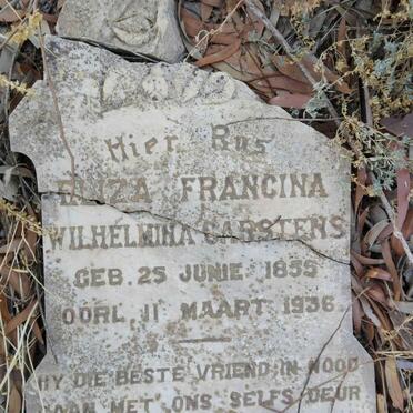 CARSTENS Eliza Francina Wilhelmina 1855-1936