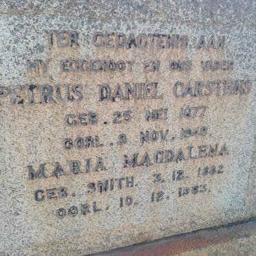 CARSTENS Petrus Daniel 1877-1949 & Maria Magdalena SMITH 1882-1963