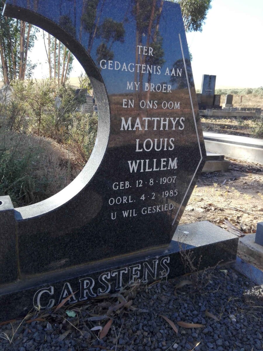 CARSTENS Matthys Louis Willem 1907-1985