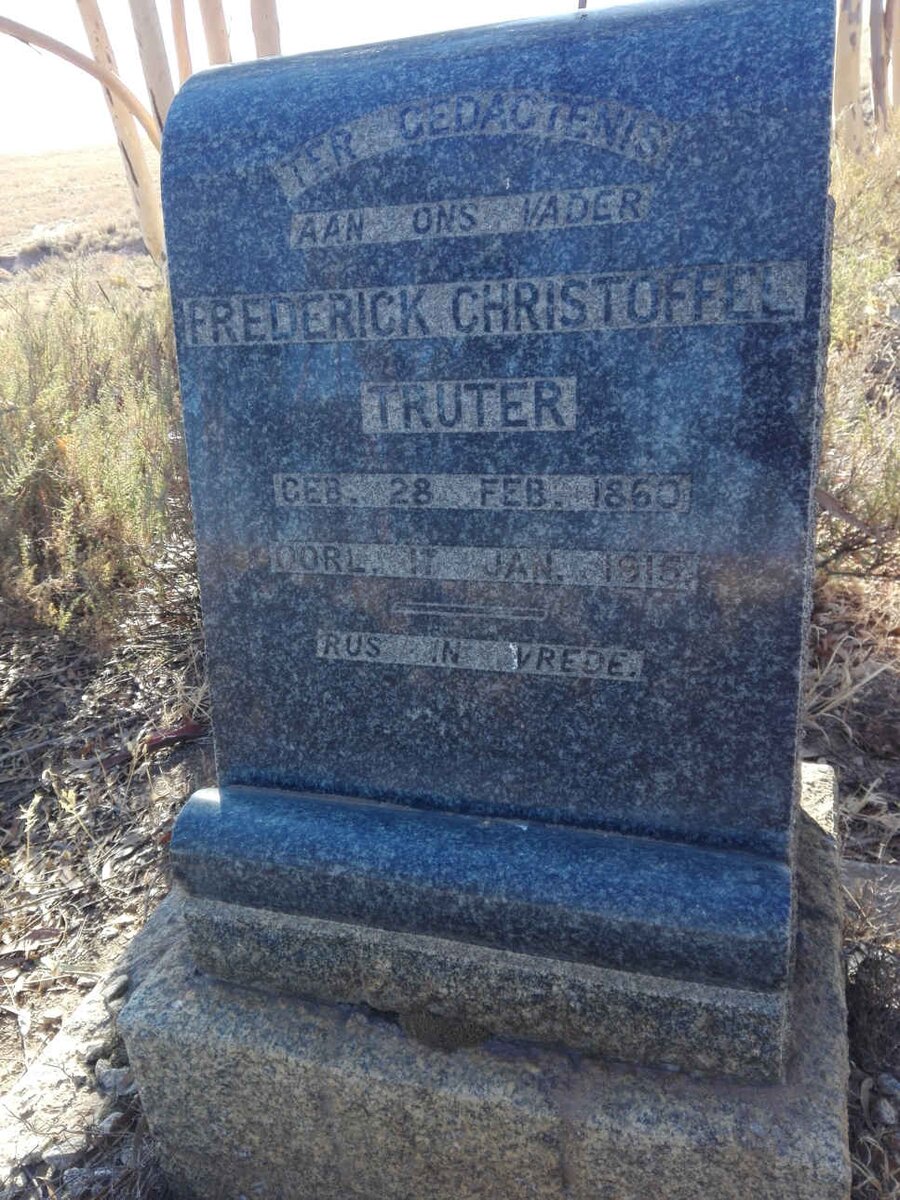 TRUTER Frederick Christoffel 1860-1915