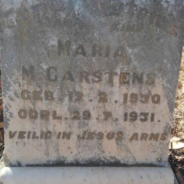 CARSTENS Maria M. 1930-1931