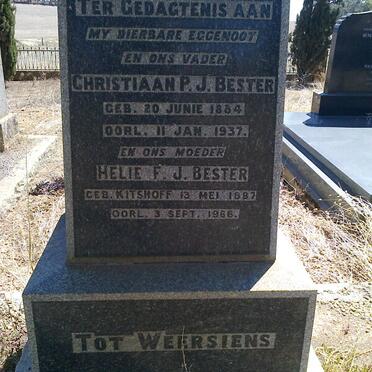 BESTER Christiaan P.J. 1884-1937 &amp; Helie F.J. 1887-1966