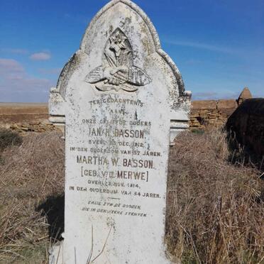 BASSON Jan H. -1912 & Martha W. V.D. MERWE -1914