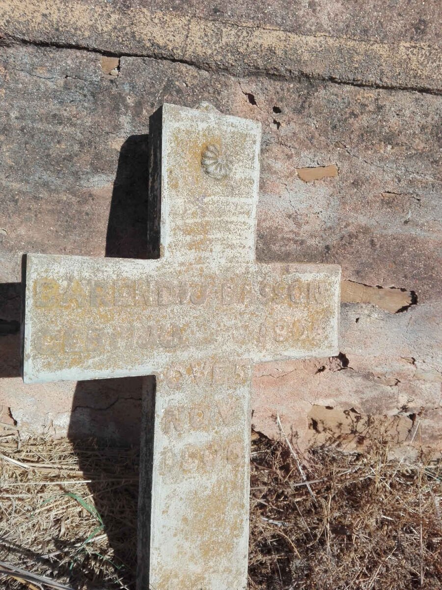 BASSON Barend J. 190?-1906