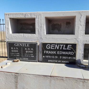 GENTLE H.J.N. Koos 1939-2010 & R.H.M. Rosie 1943-2008 :: GENTLE Frank Edward 1970-2021