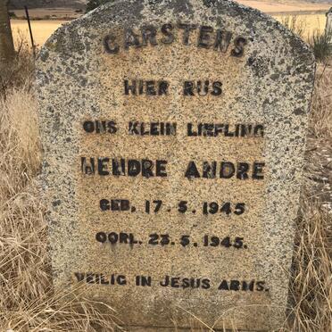 CARSTENS Hendre Andre 1945-1945