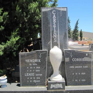 CARSTENS Lenie 1919-2003 :: CARSTENS Hendrik 1926-2003 :: CARSTENS Corrie 1929-1990
