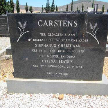 CARSTENS Stephanus Christiaan 1888-1973 &amp; Helena Beatrix 1896-1983