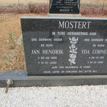 MOSTERT Jan Hendrik 1909-2000 &amp; Yda Cornelia 1911-1999