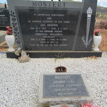 MOSTERT Jan Hendrik 1907-1973 &amp; Christian Willemina HOUGAARD 1906-1982 :: MOSTERT J.H. 1932-2001