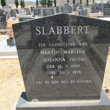 SLABBERT Martin Martina Johanna 1885-1978