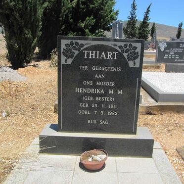 THIART Hendrika M.M. nee BESTER 1911-1982