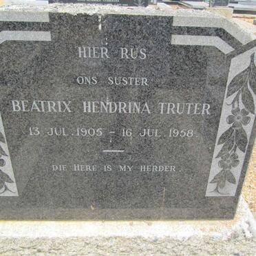 TRUTER Beatrix Hendrina 1905-1958