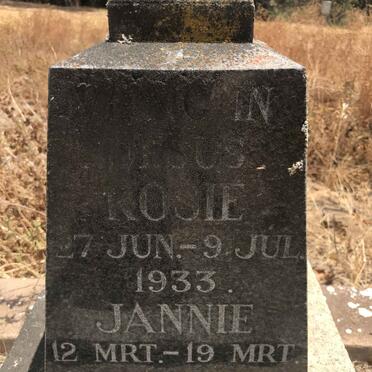 MOSTERT Rosie 1933-1933 :: MOSTERT Jannie 1939-1939