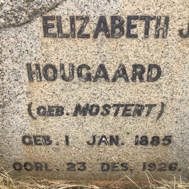 MOSTERT Hillie A. nee HUYSAMEN 1863-1930 :: HOUGAARD Elizabeth J. nee MOSTERT 1885-1926 :: MOSTERT Jan H. 1891-1918 :: MOSTERT Francois P. 1894-1919 _4