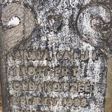 MOSTERT Anna A.J. nee KOTZEE 1833-1902