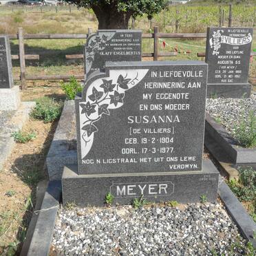 MEYER Susanna nee DE VILLIERS 1904-1977