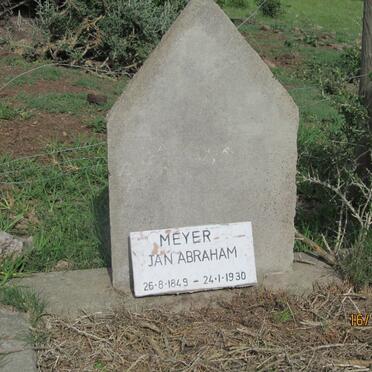 MEYER Jan Abraham 1849-1930