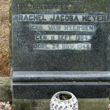 MEYER Rachel Jacoba nee VAN HEERDEN 1904-1948