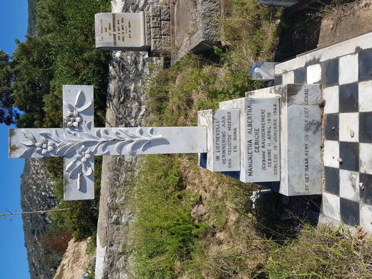 GERICKE Margrietha Albertha nee RAUBENHEIMER 1870-1964