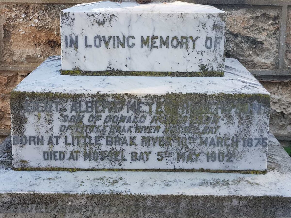 ROBERTSON Albert Meyer 1875-1902