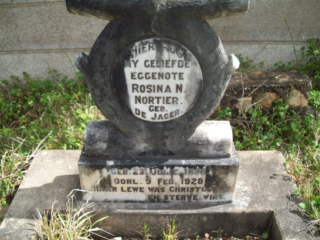 NORTIER Rosina N. nee DE JAGER 1898-1928