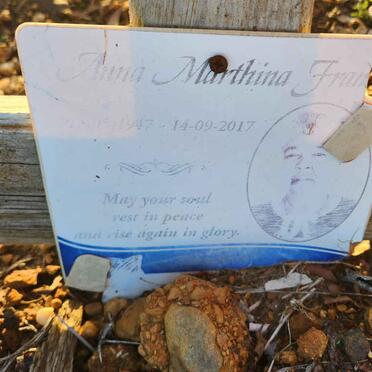 FRAN? Anna Marthina 1947-2017