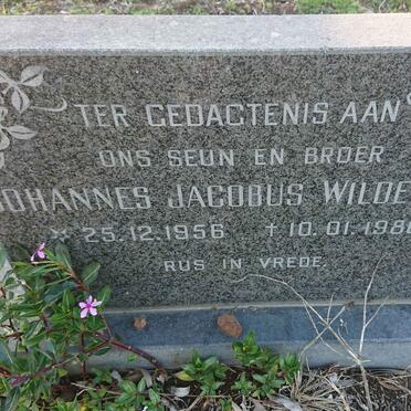 WILDEMANS Johannes Jacobus 1956-1986