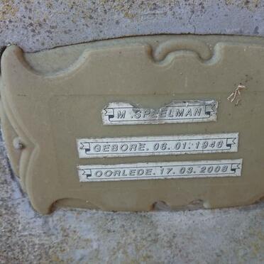 SPEELMAN M. 1946-2008