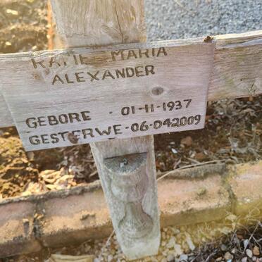 ALEXANDER Katie Maria 1937-2009