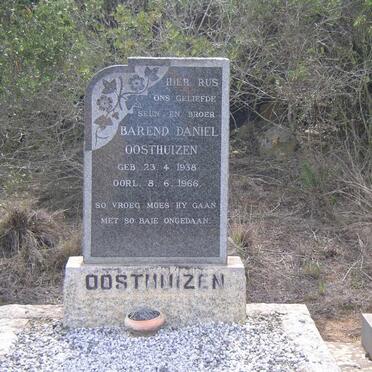 OOSTHUIZEN Barend Daniel 1938-1966