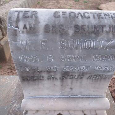 SCHOLTZ H.E. 1949-1952